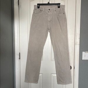 Cremieux 32x32 Light Gray Straight-Fit Jeans